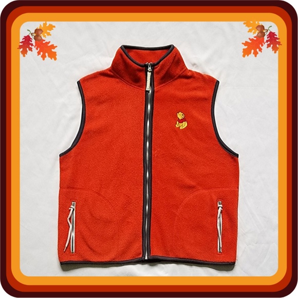 Disney Jackets & Blazers - Disney Winnie the Pooh Orange Fleece Zip Vest